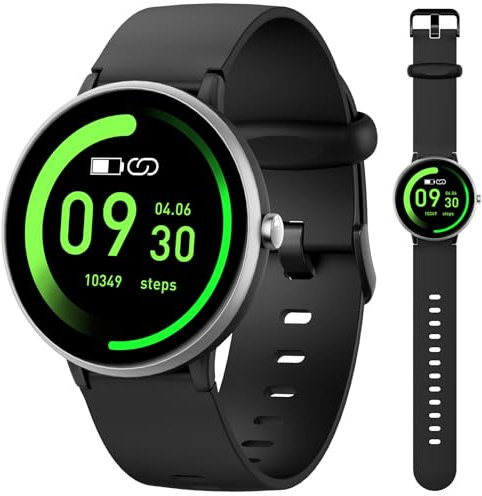 JOYELE Kids Smart Watch - Boy & Girl, Waterproof with 19 Sport Modes, Pedometer, Sleep Monitor - Birthday Gift (Black)