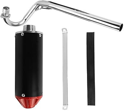 TASEKI Motorräder Auspuffanlage 28 Mm Auspuff-Schalldämpferrohr-Set Für XR50 CRF50 70 Cc 110 Cc 125 Cc Coolster Pit Dirt Bike Auspuff für Motorräder