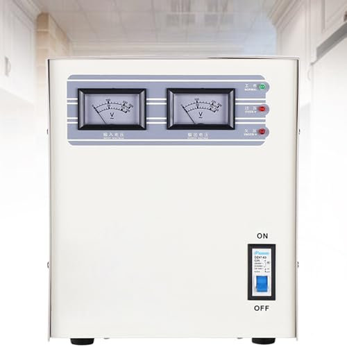 ROGHA Stabilizzatore di Tensione, Regolatore di Tensione Automatico 220V Regolatore Protettore Monofase Uso Domestico AC Stabilizzato Alimentazione per Frigorifero Computer TV,5KVA