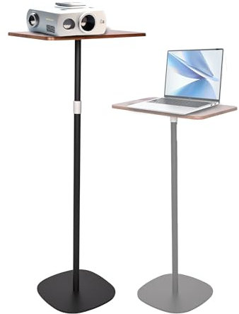 tonchean Projector Stand 46-120 cm Height Lectern Podium Stand Portable Standing Desk Table Laptop Floor Stand Holder for Teacher Podium Presentations Home Office Classroom Conference Rooms Bedrooms
