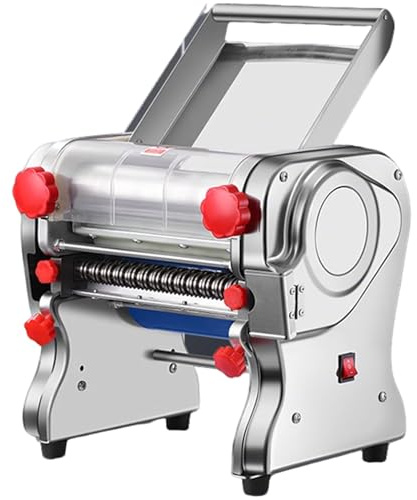 cendbirut Electric Pasta MakingMachine,750W Large Commercial Noodle Spaghetti and Dumpling Maker Dough with 3mm/9mm Cutter,for Household,medium