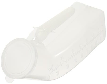 ZUNOXAZ 2stücke Urinflasche Für Ältere Männer Tragbares Urinal Aus Dickem Kunststoff Praktische Urin-pinkelflasche Für Patienten Und Zuhause