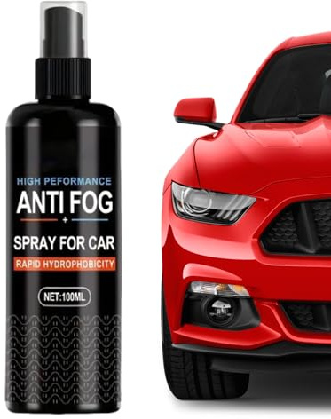xowwyue Spray Antiappannante per Specchio Bagno | 100ml Agente Antiappannamento per Vetri Auto con Asciugamano - Trattamento Antipioggia Delicato per Interni ed Esterni di Specchietti e Finestrini