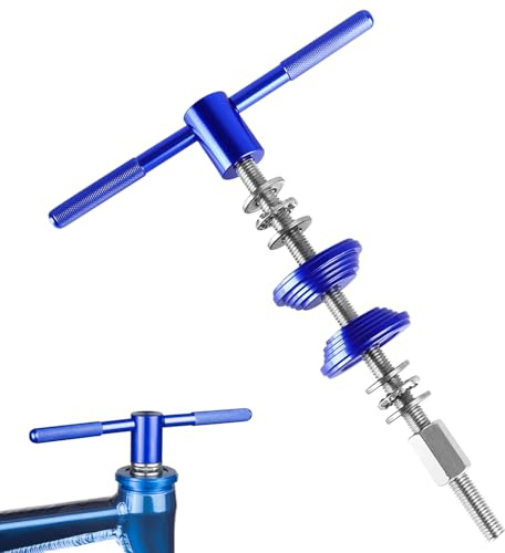 Pressa per cuscinetti per sterzo e movimento centrale della bicicletta, strumento professionale per pressatura, strumento di installazione per cuscinetti del manubrio, strumento per cuscinetti