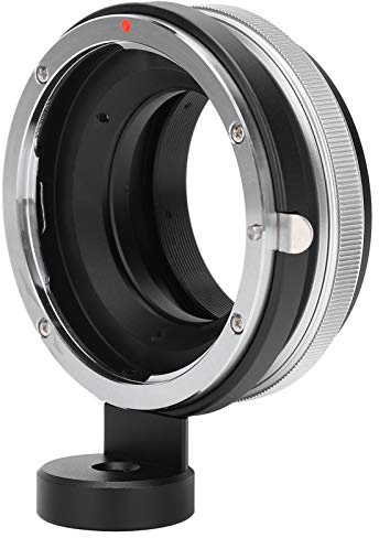 MMABEUTF Adattatore Tilt-Shift, per obiettivo con attacco EF EF-S su fotocamera con attacco E, struttura in lega di alluminio, rotazione di 360 gradi, messa a fuoco manuale