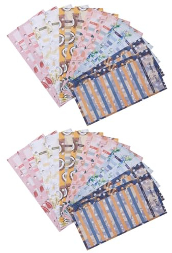 Healeved Cartes de Budget Imprimées Motif Fruits 24 Pièces Recharge pour Classeur Fiches de Consommation Légères et Pratiques pour Organisation Mensuelle et Gestion Financière