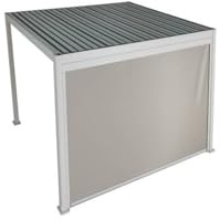 Hespéride - Store pour pergola bioclimatique Evora pour Evora 6x3,6 m Argile