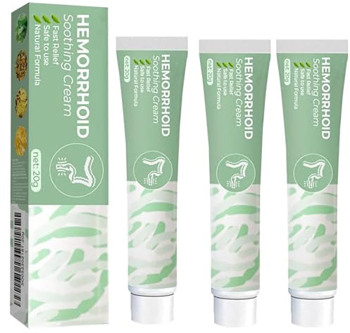 Crème de soin périanale, pommade naturelle à base de plantes contre les hémorroïdes, pour hommes et femmes,3pcs
