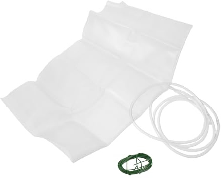 SECFOU Kit Imbuto Raccolta Acqua Piovana 50x60 Cm con Vassoio a Imbuto e Tubo 2 M, Deviatore di Pioggia per Tetto UV Resistente, Accessorio Drenaggio per Tetto e Patio Adatto a Campeggio