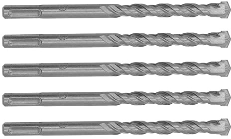 Generic Juego de Brocas para Martillo Perforador, 5 uds., 160mm de Longitud, Punta de Carburo, Brocas de Impacto para Ladrillo, Piedra, Hormigón (12mm)