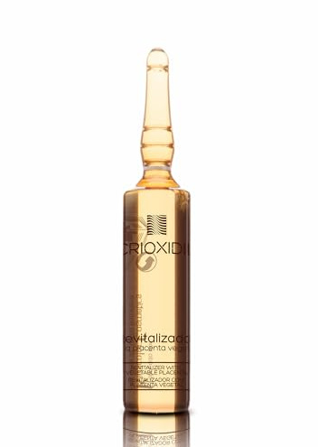 CRIOXIDIL - Ampollas Hidratantes para el Cabello - 12 x 15 ml - Revitalizador a la Placenta Vegetal Capilar - Tratamiento Nutritivo y Revitalizante para Cabellos Finos - Aporta Brillo