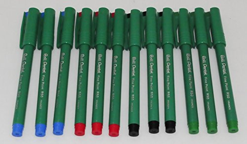 Pentel Tintenschreiber Ball R50 farbsortiert - 12 Stück