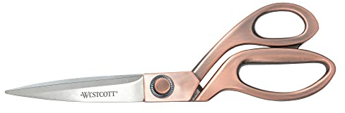 Westcott 16459 20 cm rostfritt stål kopparfinish sax för kontor och hem