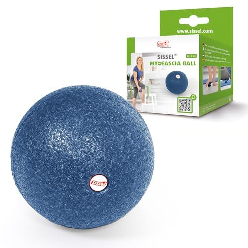 SISSEL Myofascia Ball 8 cm blau | Faszienball zur gezielten Massage | Massageball für Füße & Rücken | Triggerball für tiefes Gewebe | Therapieball zur Regeneration | Massagekugel für Triggerpunkte