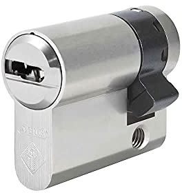 ABUS Bravus 2000 Halbzylinder 30/10 mm | Zylinder Profilzylinder Schließzylinder mit Kopierschutz Intellitec System | Patentschutz bis 2030 | Inklusive 10 Wendeschlüssel | Sicherungskarte