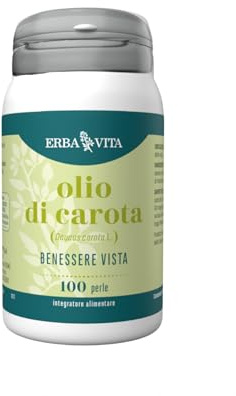 Erba Vita Integratore Alimentare di Olio di Carota - 100 Perle