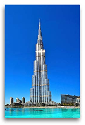Premium Textil-Leinwand 30 x 45 cm Hoch-Format Burj Khalifa | Wandbild, HD-Bild auf Keilrahmen, Fertigbild auf hochwertigem Vlies, Leinwanddruck von Nina Schwarze