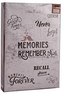 ARPAN Album för 300 foton, 10 x 15 cm med plats för anteckningar bredvid varje foto och insättningssidor, ljusrosa, 22 x 4,5 x 33 cm