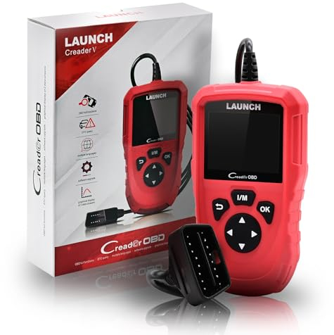LAUNCH CR OBD OBD2 Diagnosegerät,OBDII/EOBD Diagnose Fehlerspeicher Auslesen, KFZ Auslesegerät Auto mit DTC-Definition, I/M-Bereitschaft, EVAP &O2-Sensortests,8 Sprachen, 2,8 Zoll TFT Farbbildschirm