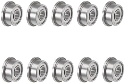 F693ZZ Cuscinetto, 10 Pezzi Cuscinetto flangiato in acciaio, 3 x 8 x 4 mm Cuscinetto a sfere a gola profonda con guarnizione a doppia faccia