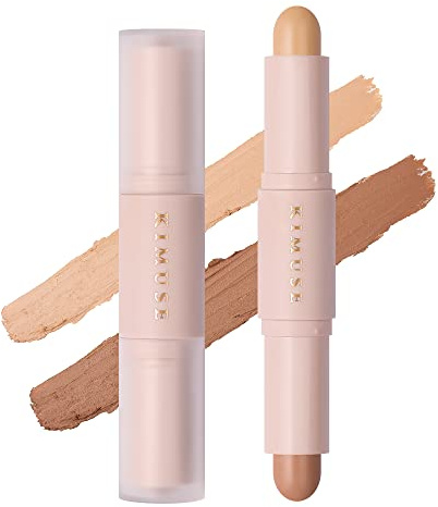 KIMUSE Kontur Stift Highlighter, Concealer Contouring Pen für einen definierten und Hightlighting Look, Contour stick Bronzer Face Make-up für jeden Hauttyp, Creamy Texture