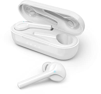 Hama Spirit Go - Cuffie Bluetooth (True Wireless In-Ear bianco, cuffie intrauricolari senza fili con scatola di ricarica USB C) bianco