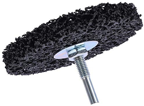 Roue à dénuder, disques abrasifs de 100 mm avec tige de 6 mm, disque abrasif rotatif en polycarbonate pour nettoyer et enlever la peinture, rouille