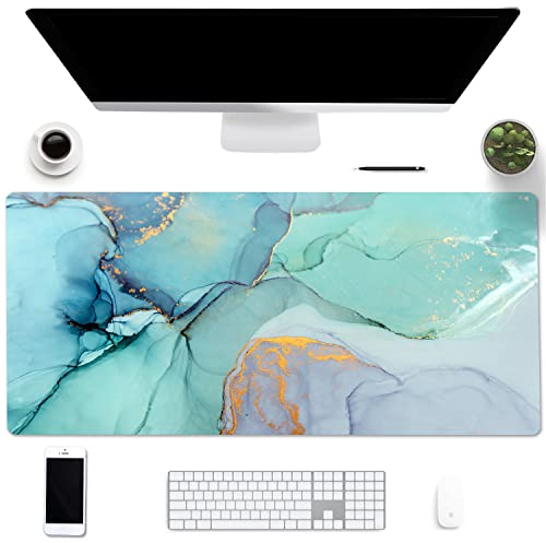 EPriakotu Schreibtischunterlage, 90 x 40cm PU Leder Schreibtischmatte, Wasserdichte Schreibtisch Blotter Schutz Büro Schreibtischmatte Computer Laptop Tastatur Matte für Büro Zuhause