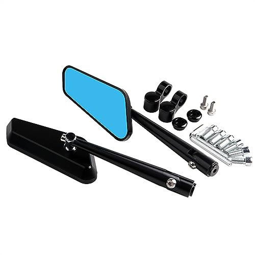 Lenkerendenspiegel Für Vespa Für GTV Für GTS Für LX150 Für LXV Für Sprint Für Primavera 150 Für GTS300 Motorrad Rückspiegel CNC Aluminium Seitenspiegel Motorradspiegel (Farbe : 1)