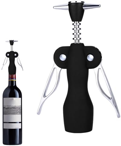 Sacacorchos de alas - Sacacorchos de vino resistente con mango antideslizante | Abrebotellas de comedor con brocas afiladas para el hogar, la bodega, los banquetes, la sala en Tongfeng