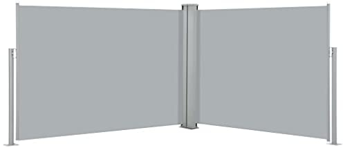 ShCuShan Ausziehbare Seitenmarkise Anthrazit 100 x 1000 cm Ausziehbar Rollo Markise FüR Den AußEnbereich