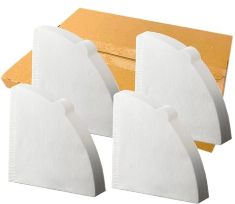 HARIO V60 VCF-02-40W-4S-AZ+ Paper Filter 02 W, White, 1-4 Cups, 160 Pieces, 40 Sheets x 4 Pieces, Nekoposu Delivery, Made in Japan