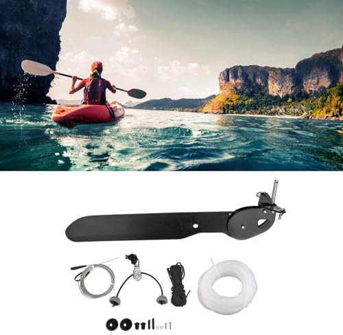 EIMSOAH Kit de Gouvernail de Kayak, Accessoire de canoë Kit de Gouvernails de Kayak Universel, Pièces de Rechange de Gouvernail de canoë en Plastique, Ensemble de Gouvernail de Girouette