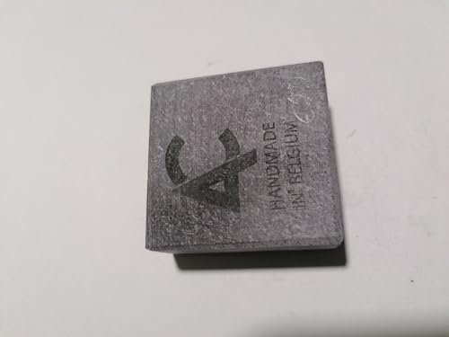 Ardennes Coticule Belgische Brocken blau Premium Naturschleifstein Abziehstein Schärfstein Messerschärfer Wasserstein Rasierschärfe Schärfen Schleifstein Körnung 5000-6000, Größe 40 x 40