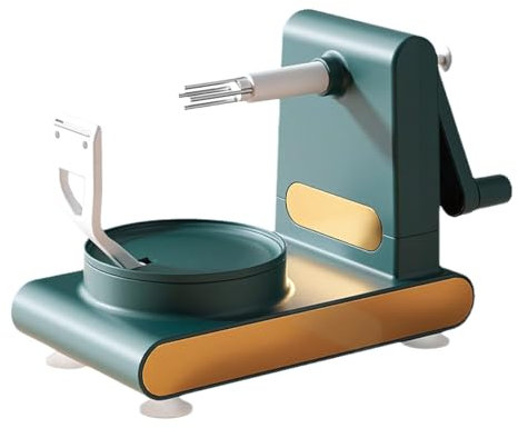 Automatic Vegetable and Fruit Peeler - Mechanical Kitchen Scraper for Precise Peeling, Dark Green Case, Ideal for Home and Professional Use