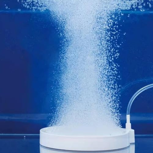 UYGTHI Nano-Ausströmstein für Aquarien, leiser Sauerstoffbelüfter und CO2-Diffusor, Luftstein mit ultrahohem gelöstem Sauerstoff, 100 mm