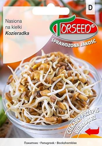 Verdica Bockhornsklöver frön Trigonella foenum-graecum – näringsrika groddar, enkel inomhusodling, perfekt för året runt-odling, protein och vitaminökning, hållbar trädgårdsmästare (5 gram)