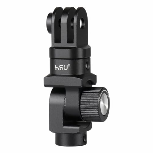 HSU Vertikale Stativadapter aus Aluminiumlegierung für GoPro Action-Kameras | Action-Kamera-Halterung aus Aluminiumlegierung mit 1/4 Gewindebohrung für GoPro Hero 13/12/11/10/9, Osmo Action 6/5 Pro/4/3