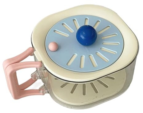 Colador para frutas, colador de frutas portátil, solución 2 en 1 con mango de pie