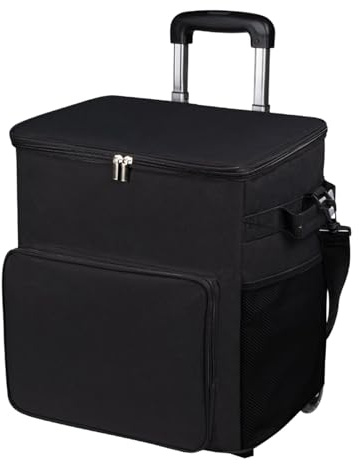 Refrigerador con Ruedas, Carrito de refrigerador con Aislamiento con Ruedas, Carrito a Prueba de Fugas de 35 litros con Mango, 90x33x28 cm, a Prueba de Fugas, fácil de Usar, Viajar en pi