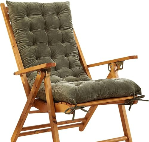 Comfortable Garden Lounger Cushion Deck Chair Cushion for Sun Loungers Thick Plush Outdoor Cushion Deckchair Pad for Ultimate Relaxation (Color: Blue)