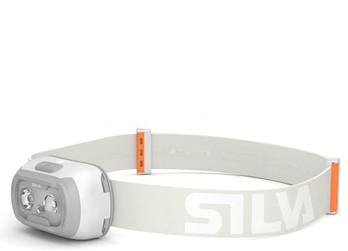 Silva Stirnlampe LED Batteriebetrieben - Seek 320 Lumen - Betrieb mit 3x AAA-Batterien oder wiederaufladbarem Akku - 3 Helligkeitsstufen - 2 Weiße LED - mit Batterieanzeige - LED Kopflampe Outdoor