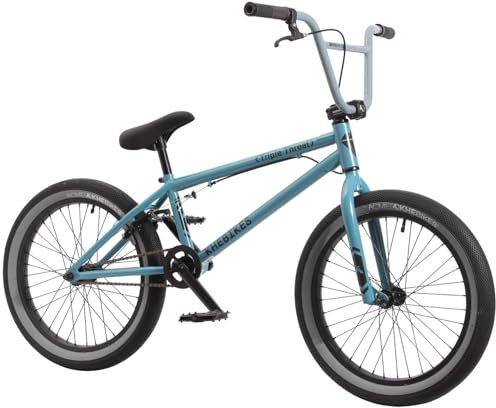 KHE Triple Threat 20 tums BMX-cykel – 11,1 kg – CrMo-vev – Affix Rotor – Freestyle BMX – 2025 – blå