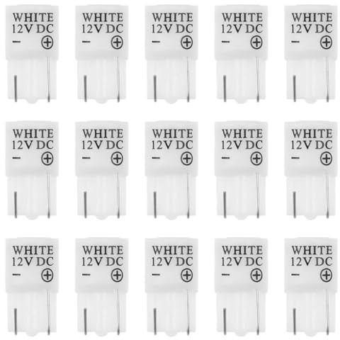 SOESFOUFU 20 lampadine LED bianche da 12V per pulsanti di macchine da gioco - Mini luci LED per progetti fai da te, parti di macchine arcade e illuminazione per case delle bambole
