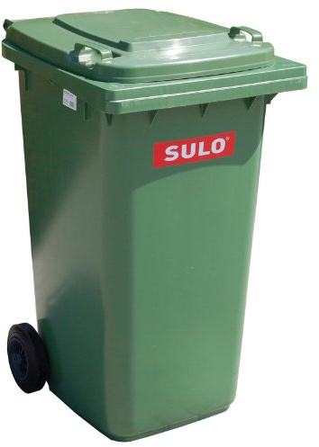 Mülltonne SULO 240 L Mülltonne Recycling Mülleimer Haushaltsmülleimer mit Deckel grün (22065)