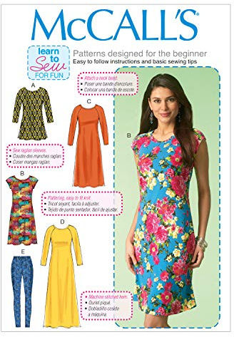 Mccall's Patterns 7122 ZZ Sizes Large 16-18/X-Large 20-22/2X-Large 24-26 Misses Tunic Dresses and Leggings Sewing Pattern