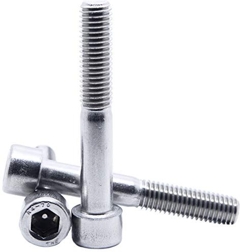 5mm / M5 x 50 Socket Cap Screws HEX Head Allen Bolts A4 Marine Grade Stainless Steel DIN 912-5 Pack