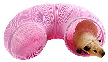 Petit tunnel de jeu en plastique résistant et durable pour cochons d'Inde, chinchillas, rats et lapins nains