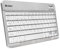 SUBBLIM Teclado Bluetooth Smart para Tablet O iPad BlancoPlata Diseño Ultra Slim Teclas De Alta Precisión Batería Li-Ion Recargable Ahorro De Energía