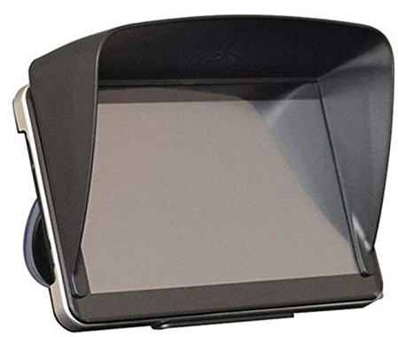 Riloer Universal Sun Shade Visor Screen For GPS Sat Nav's With a 7 Screen,Glare Resistant Clip-on Sunshade Visor, laptop sun shade for outside,Sun Shade Viso